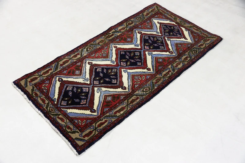 Perserteppich - Nomadic - 85 x 170 cm - mehrfarbig