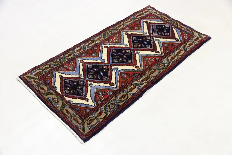 Perserteppich - Nomadic - 85 x 170 cm - mehrfarbig