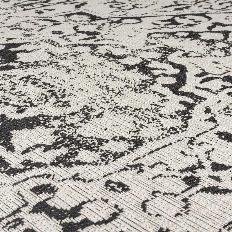 Outdoor Teppich - Varano Fuera Schwarz Weiss