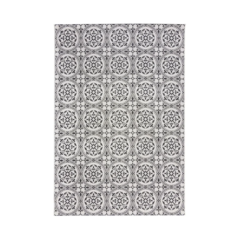 Outdoor Teppich - Varano Casablanca Schwarz Weiss