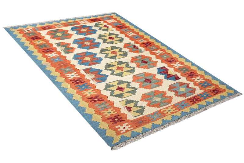Kelim Gashgai · Handgewebt – Beige, 174x122 cm