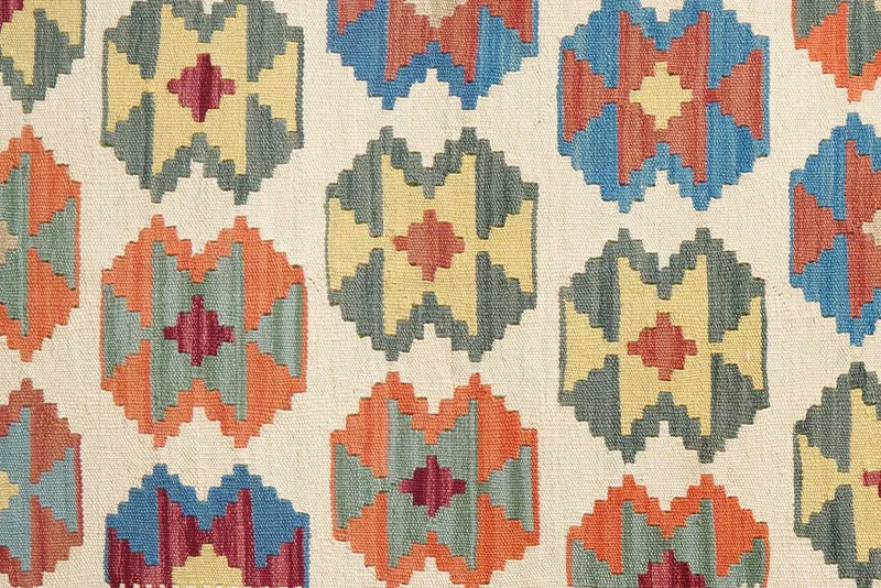 Kelim Gashgai · Handgewebt – Beige, 174x122 cm