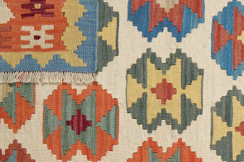 Kelim Gashgai · Handgewebt – Beige, 174x122 cm