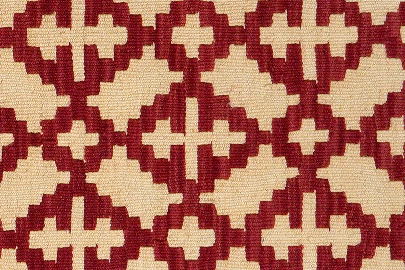 Kelim Gashgai · Handgewebt – Beige, 122x82 cm