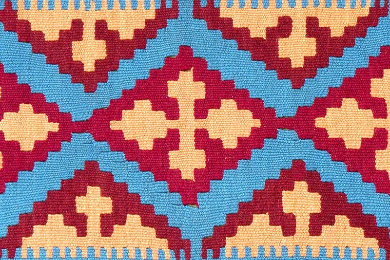 Kelim Gashgai · Handgewebt – Blau, 178x119 cm