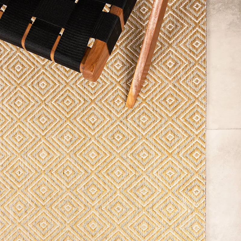 In- & Outdoor Teppich - Summer Tile Gelb