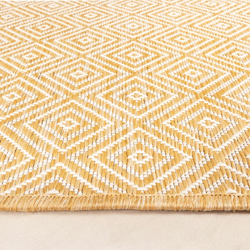 In- & Outdoor Teppich - Summer Tile Gelb