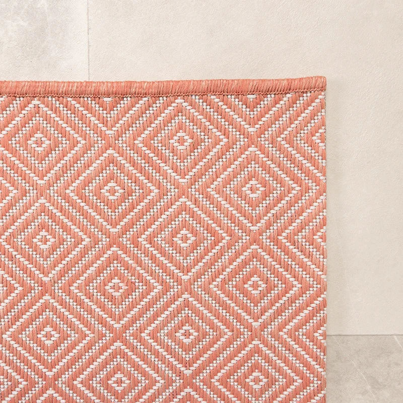 In- & Outdoor Teppich - Summer Tile Rosa