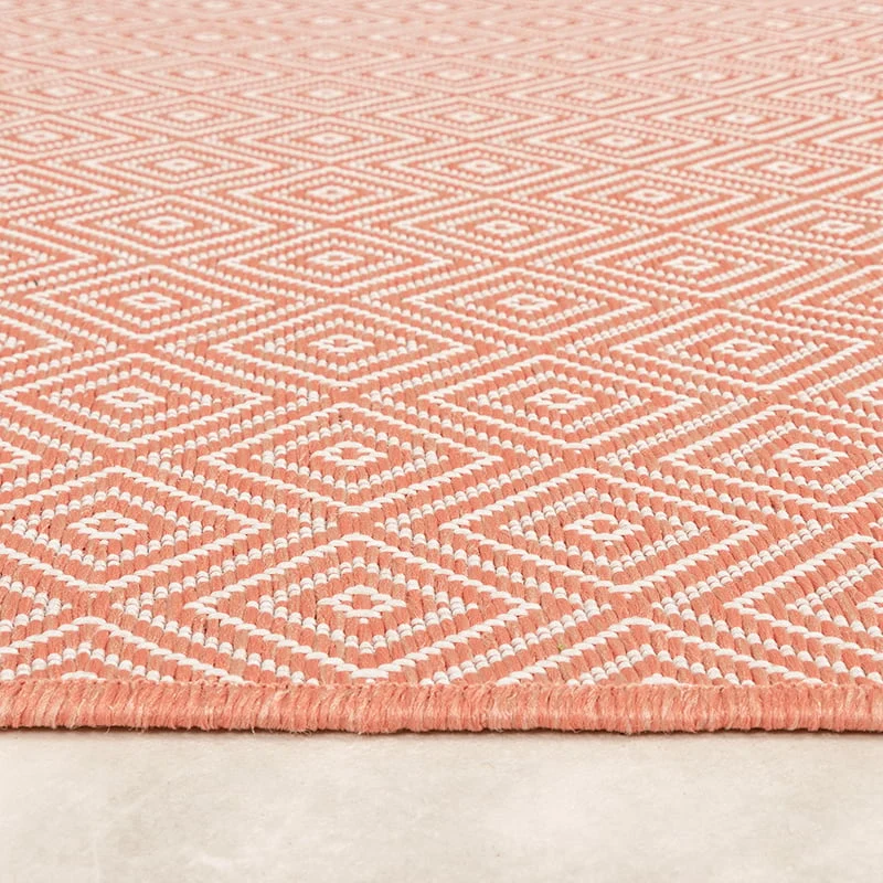 In- & Outdoor Teppich - Summer Tile Rosa