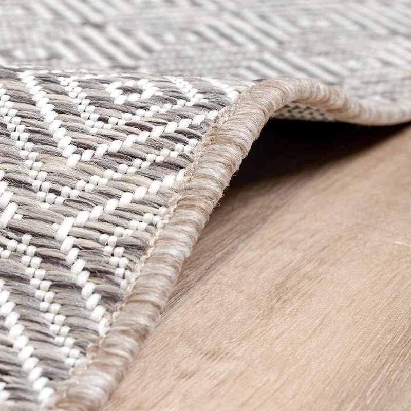In- & Outdoor Teppich - Summer Tile Hellgrau