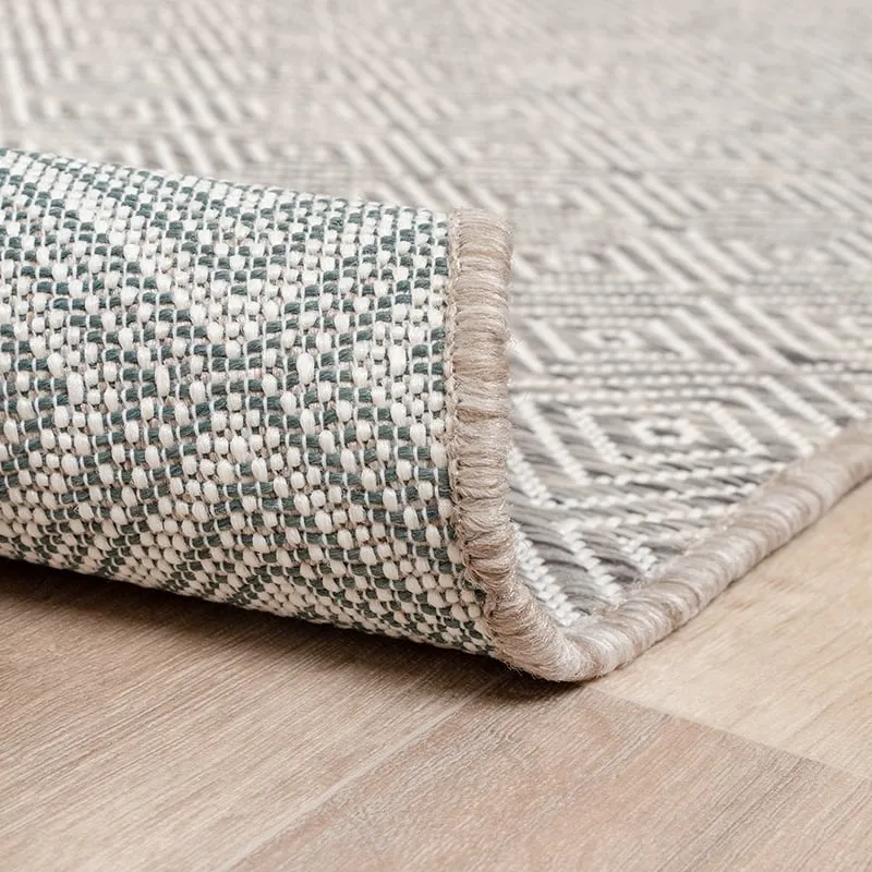 In- & Outdoor Teppich - Summer Tile Hellgrau