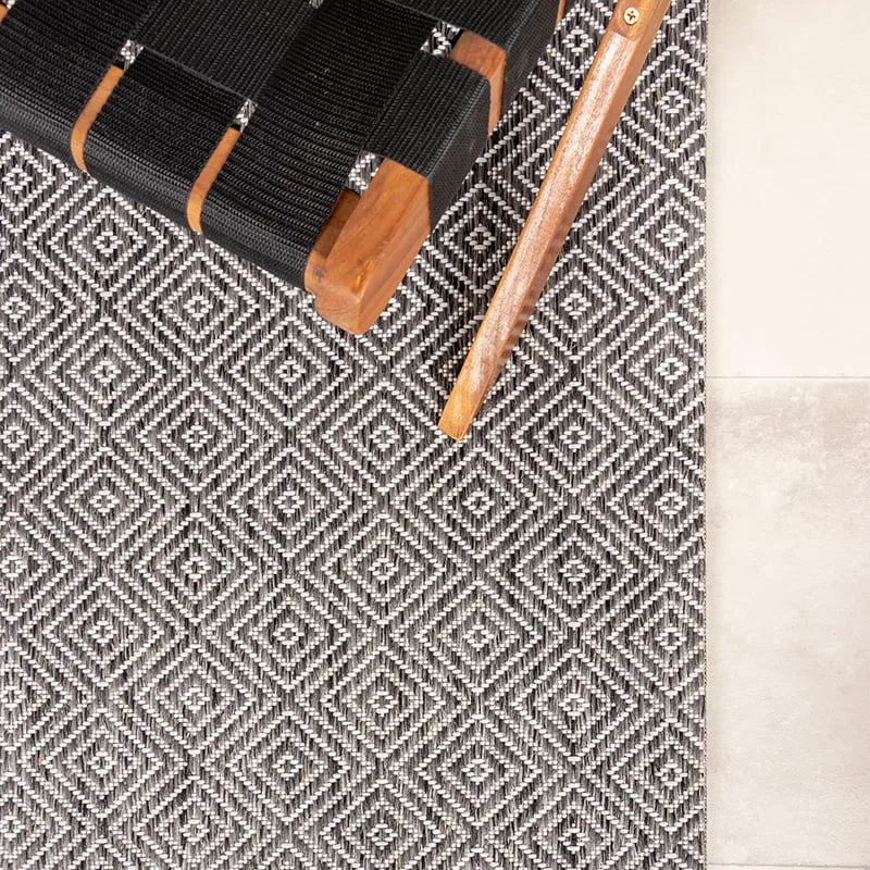 In- & Outdoor Teppich - Summer Tile Grau