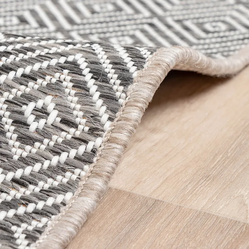 In- & Outdoor Teppich - Summer Tile Grau