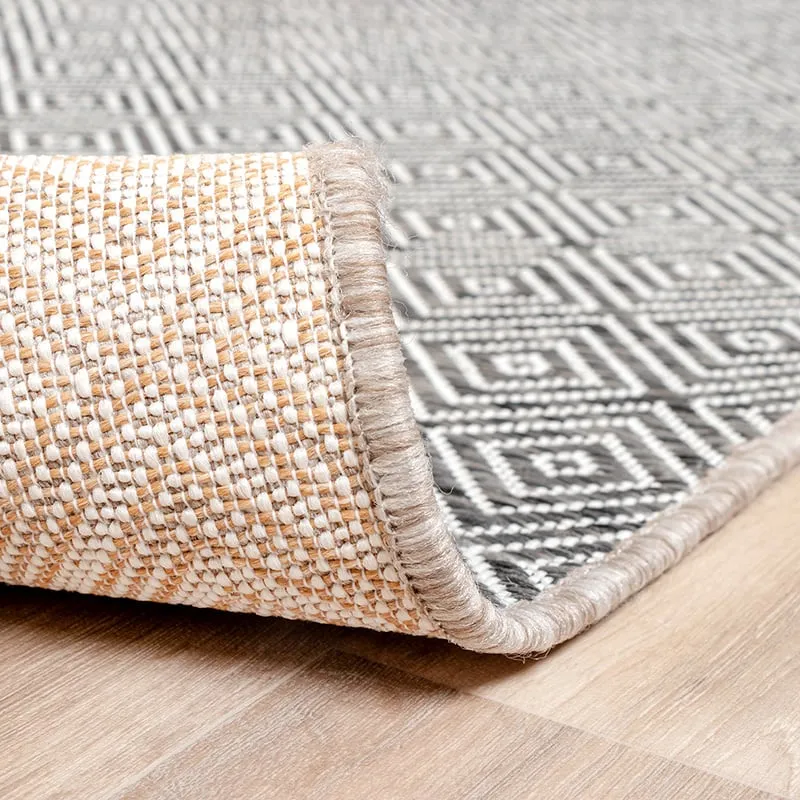 In- & Outdoor Teppich - Summer Tile Grau