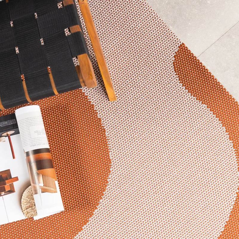 In- & Outdoor Teppich - Summer Swirl Terracotta