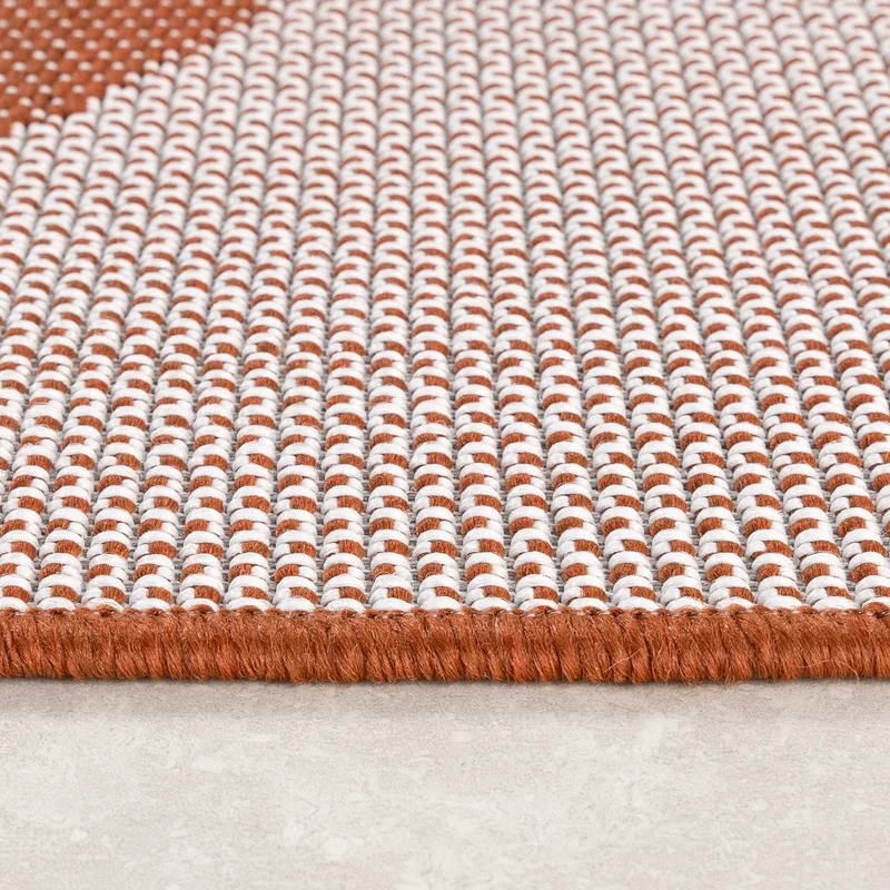 In- & Outdoor Teppich - Summer Swirl Terracotta