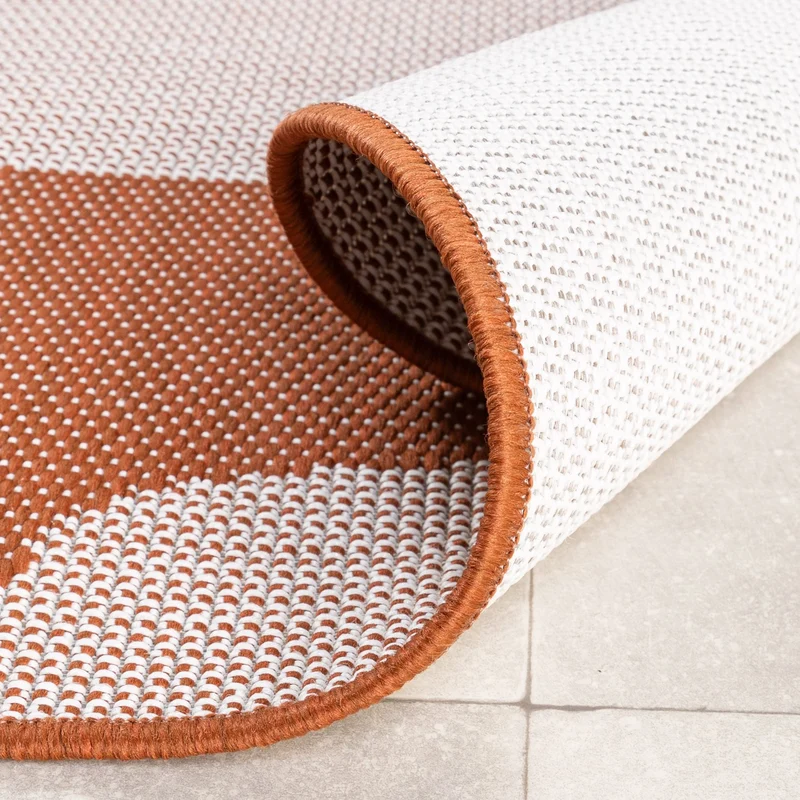 In- & Outdoor Teppich - Summer Swirl Terracotta