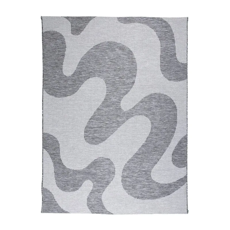 In- & Outdoor Teppich - Summer Swirl Grau