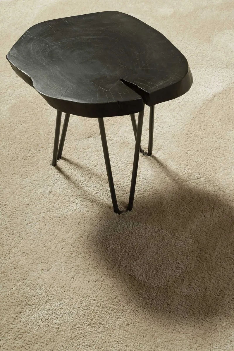 Teppich Rund Beige Hochflor "Pisa" Homie Living