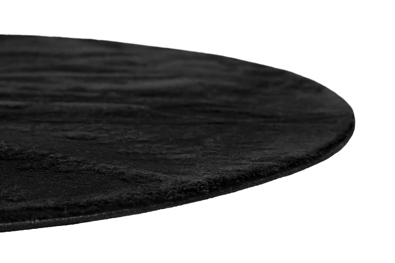 Teppich Rund Schwarz soft & weich "Lago" Homie Living