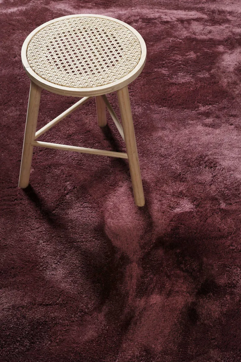 Teppich Bordeaux Hochflor "Sienna" Homie Living