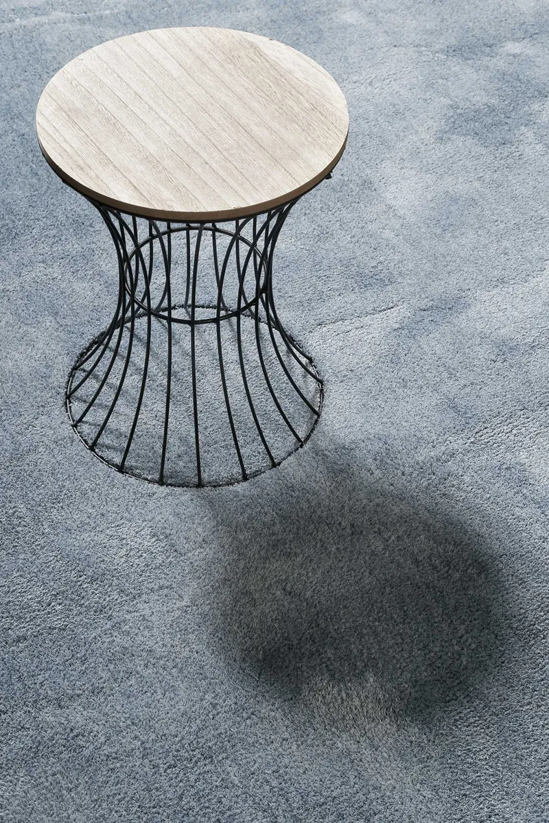 Teppich Blau Grau Hochflor "Sienna" Homie Living