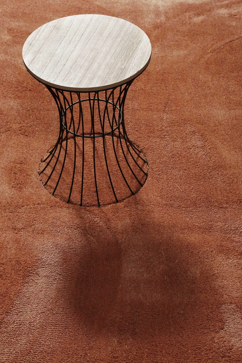 Teppich Orange Hochflor "Sienna" Homie Living