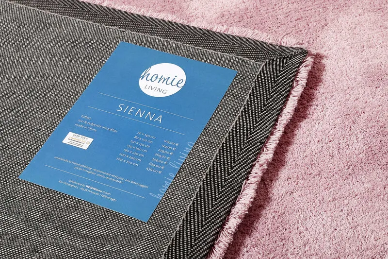 Teppich Rosa Hochflor "Sienna" Homie Living