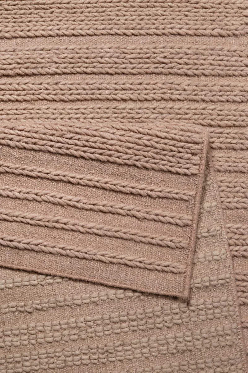 Esprit Kelim Teppich Rosa aus Wolle "Aurelia"