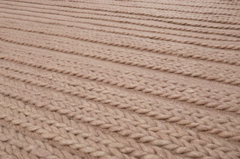 Esprit Kelim Teppich Rosa aus Wolle "Aurelia"
