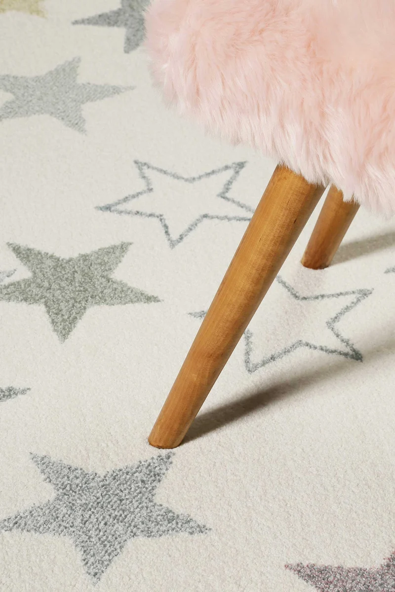 Esprit Kinder Teppich beige rosa grün blau flieder "Esterya"