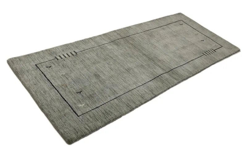 Läufer Gabbeh - Loribaft Softy - 82 x 202 cm - grau