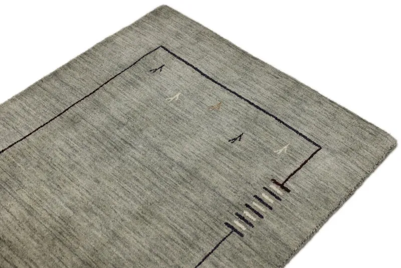 Läufer Gabbeh - Loribaft Softy - 82 x 202 cm - grau