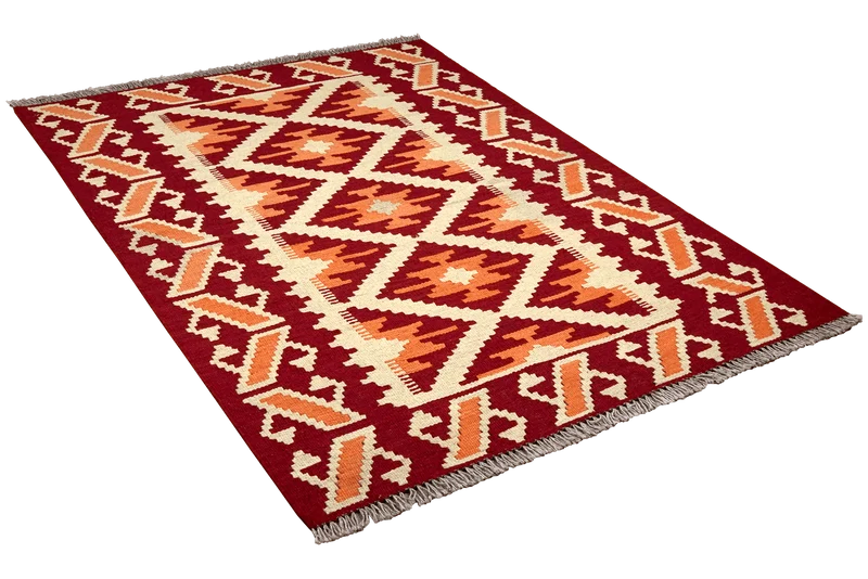 Kelim Gashgai · Handgewebt – Beige, 154x103 cm