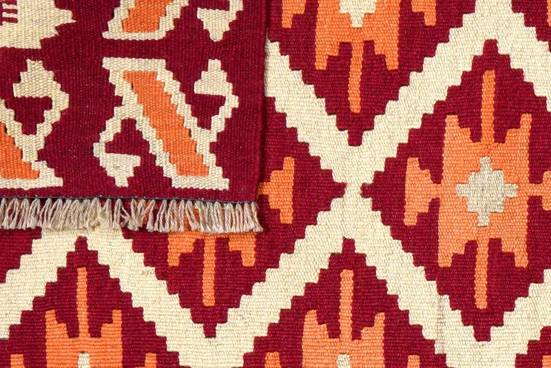 Kelim Gashgai · Handgewebt – Beige, 154x103 cm