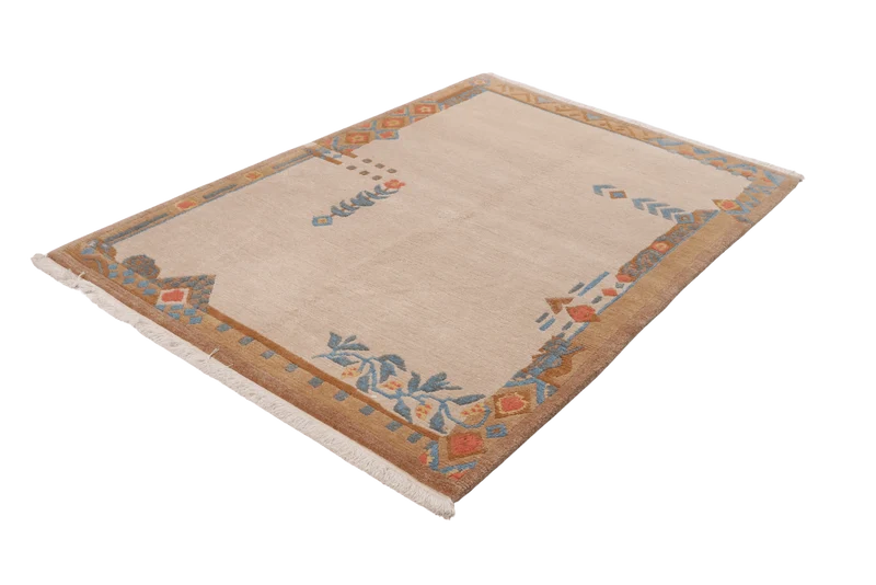 Nepal · Handgeknüpft – Beige, 188x122 cm
