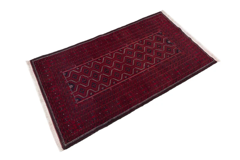 Belutsch Teppich - 100 x 165 cm - dunkelrot