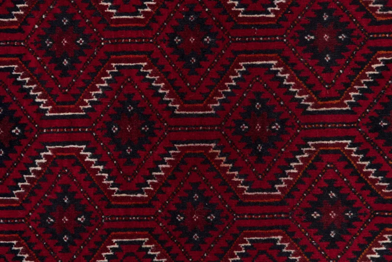 Belutsch Teppich - 100 x 165 cm - dunkelrot
