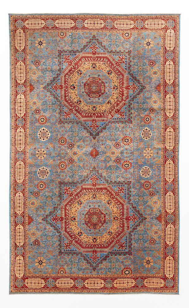 Ariana Teppich 297x492cm - Orientteppich - hellblau