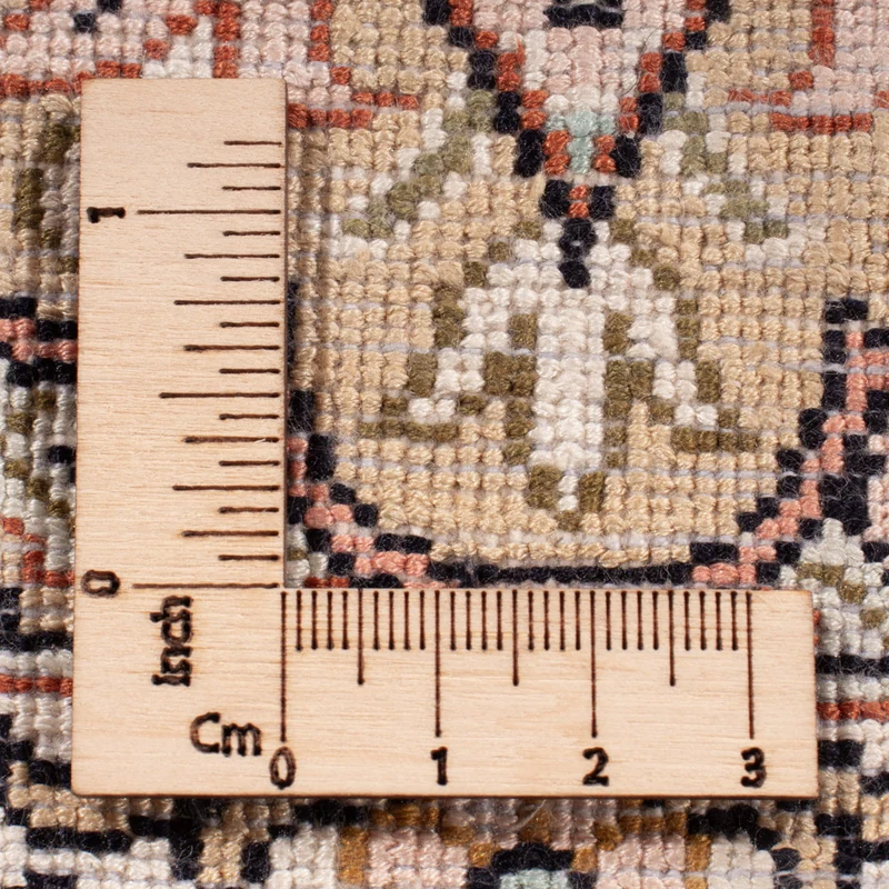 Seidenteppich - Kaschmir Seide - 273 x 381 cm - dunkelbeige