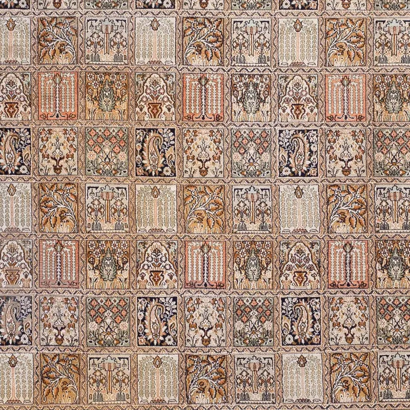 Seidenteppich - Kaschmir Seide - 275 x 377 cm - dunkelbeige