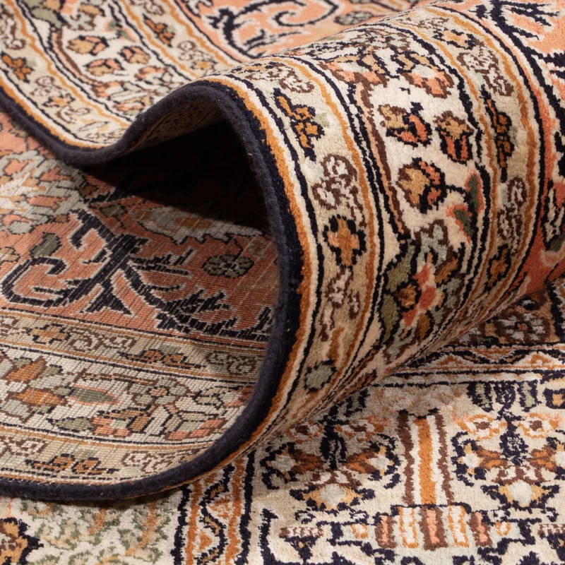 Seidenteppich - Kaschmir Seide - 275 x 377 cm - dunkelbeige