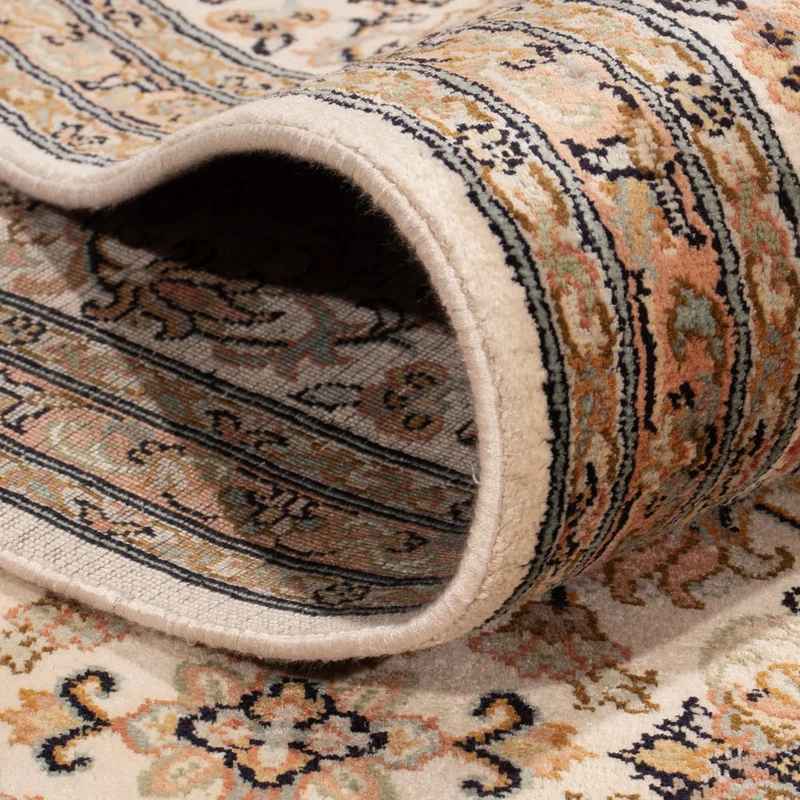 Kaschmir Seide Teppich 245x356cm - Orientteppich - beige