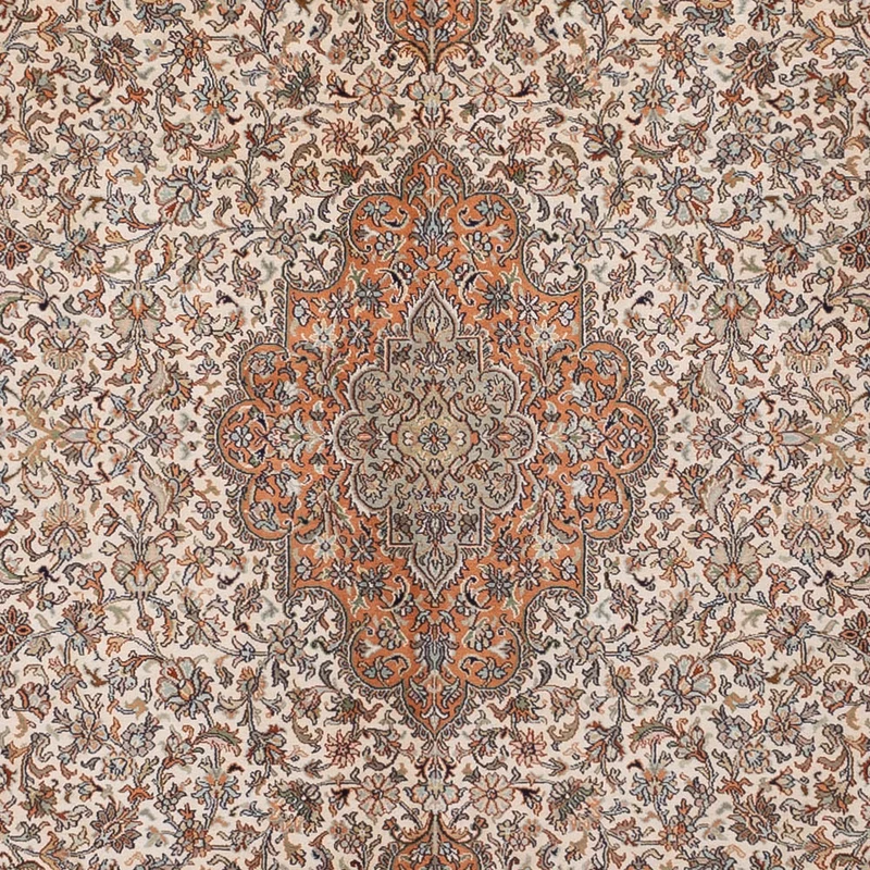 Kaschmir Seide Teppich 250x344cm - Orientteppich - beige