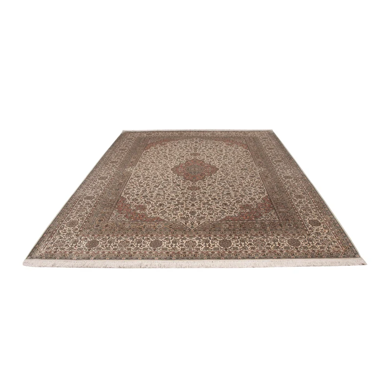Kaschmir Seide Teppich 250x344cm - Orientteppich - beige