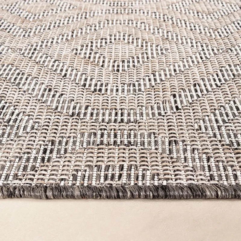 In- & Outdoor Teppich - Summer Retro Grau