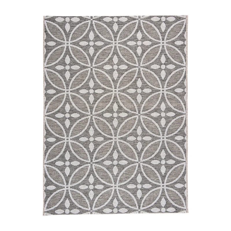 In- & Outdoor Teppich - Summer Pattern Grau