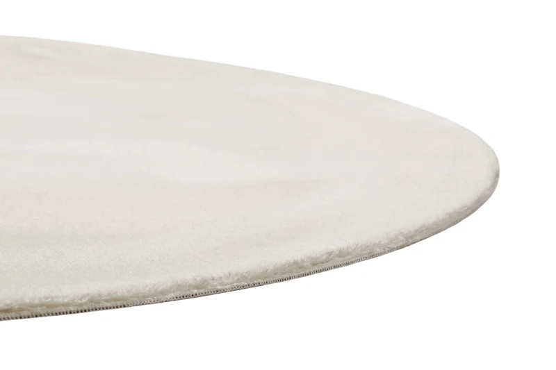 Teppich Rund Creme Beige soft & weich "Lago" Homie Living