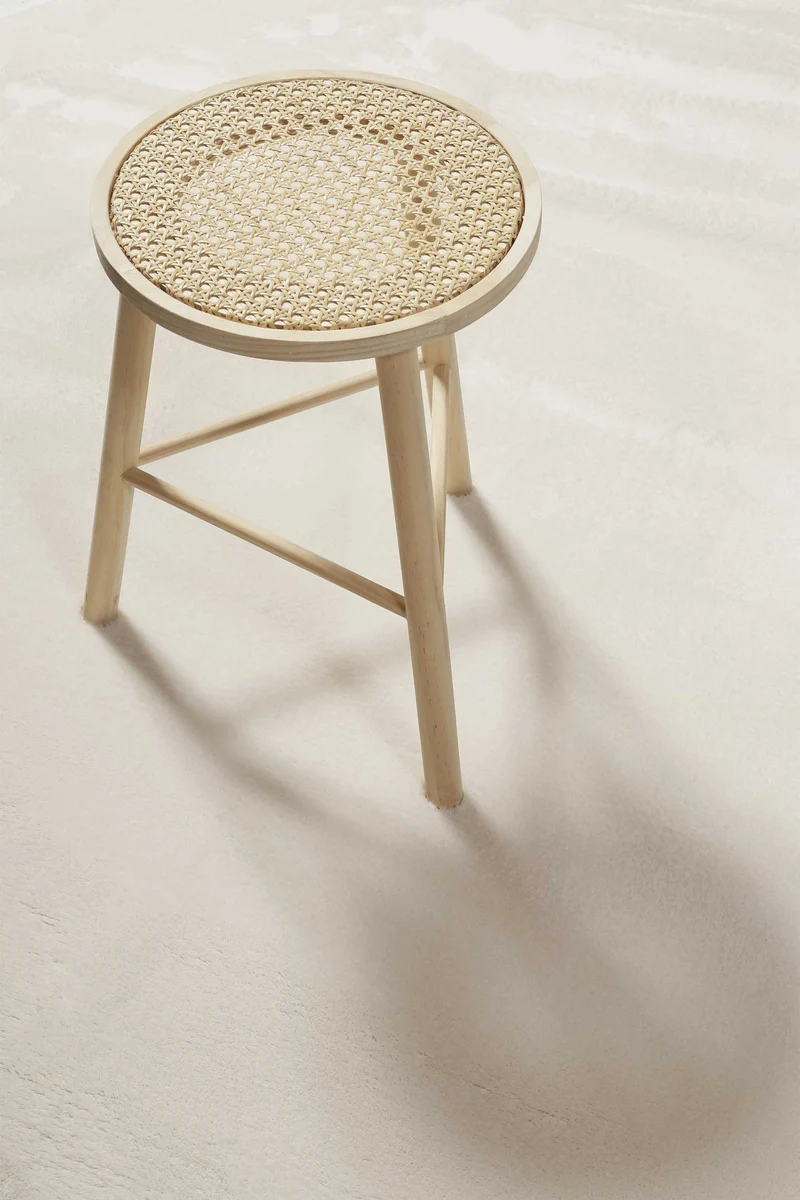 Teppich Rund Creme Beige soft & weich "Lago" Homie Living