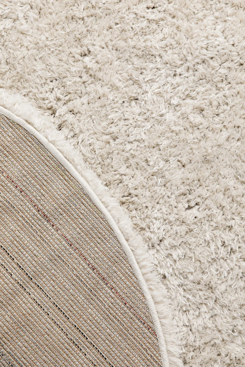 Teppich Rund Creme Beige soft & weich "Matteo" Homie Living
